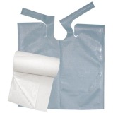 Rola Bavete Cosmetice Albe - Prima Nursing Bib with Ties Roll 61  x 53 cm